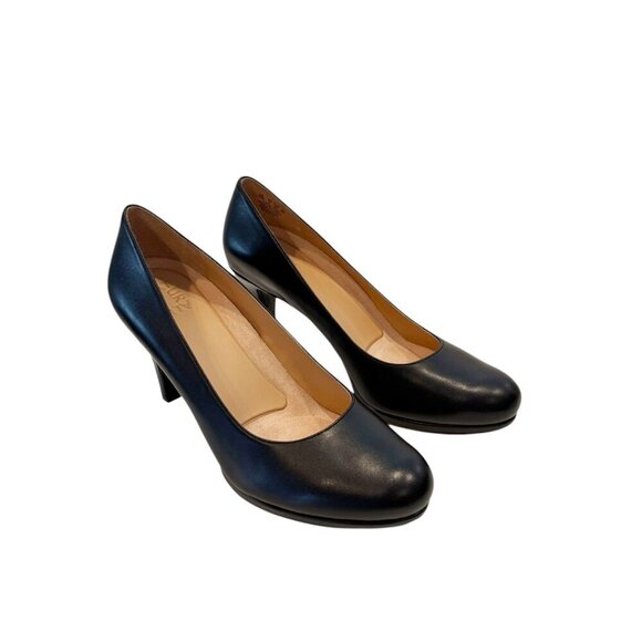 Naturalizer Michelle Black Lea Leather Womens Pumps Shoes High Heels Sz 10M NIB - Picture 2 of 10